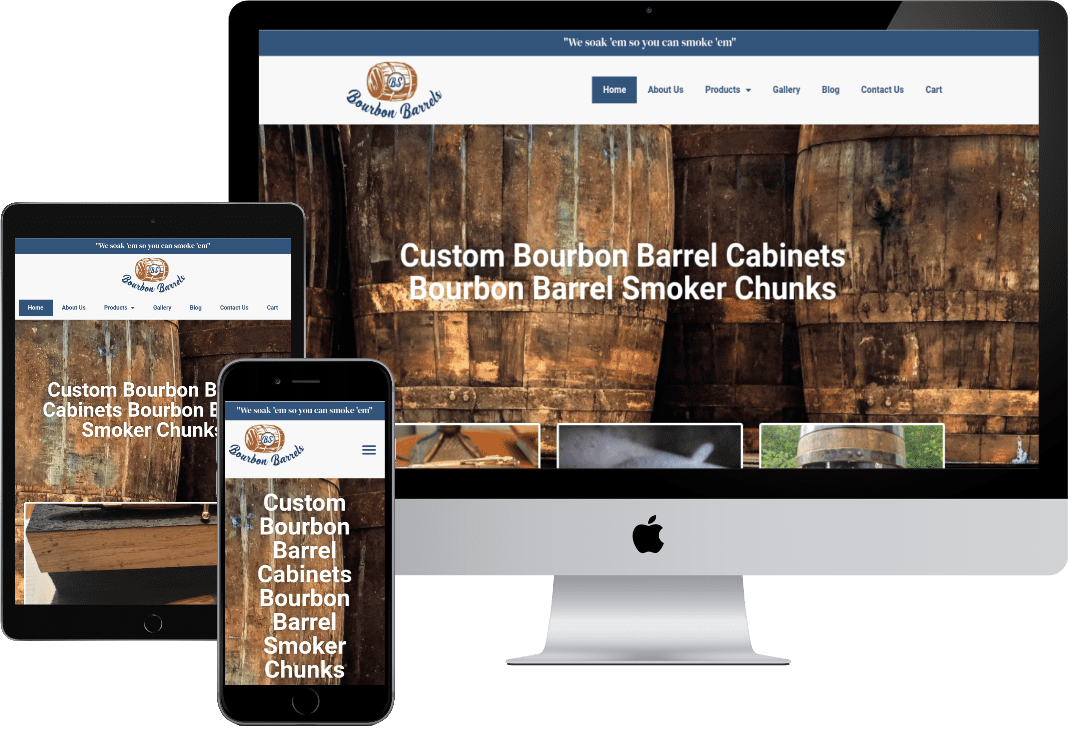 Custom ECommerce Website Design for bsbourbonbarrels.com